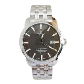 【全新】TITONI 梅花83188 S-576天文台认证自动机械机芯日期显示41MM（男款）Master Series 大师系列精钢170426NJ46