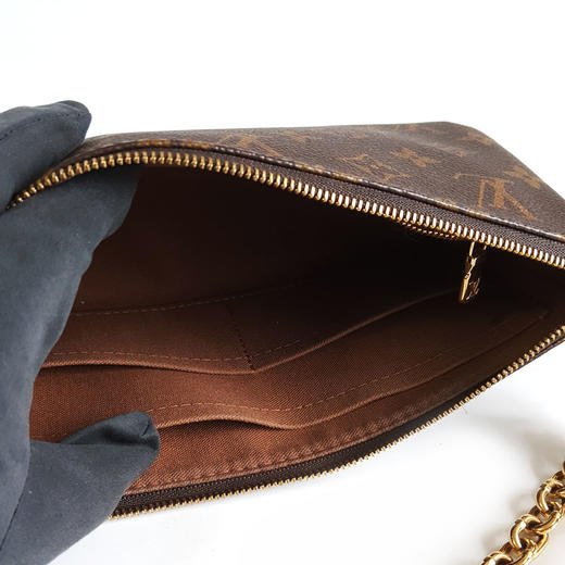 【95新】LV路易威登M82766老花新款双肩带大麻将腋下包链条单肩包女士210426HS13 商品图8