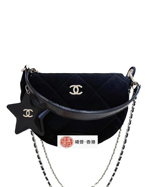 Coco Neige 丝绒月牙包he025 商品图0