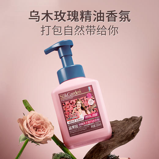新升级乌木玫瑰除菌洗手液🌹高品质【蔬果园茶香泡泡洗手液】 高级山茶香  幽幽清香源远流长 按压泵绵密泡泡 商品图4