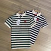 F042428夏季新款男女情侣款短袖POLO条纹打底衫短袖T恤 商品缩略图0