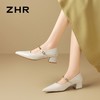 ZHR则则【隐形增高4cm】黑色尖头细跟玛丽珍鞋宽脚外穿爆款JK超高 商品缩略图7