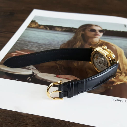 【95新】Maurice Lacroix艾美MP6427-YG101-19E自动机械日期显示、星期显示、月份显示、月相显示38MM（男款）匠心系列 18k黄金130426TJ23 商品图5