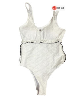 女款提花连体泳衣ba025