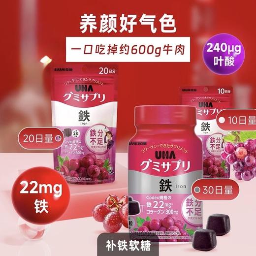 日本UHA补铁葡萄味营养软糖-各款(20/30日量) 商品图0