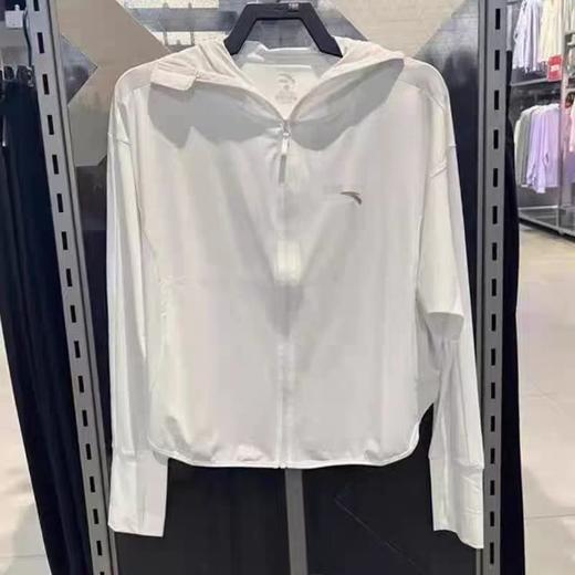 安踏宽松透气防晒衣女款针织连帽运动外套162437727 商品图2