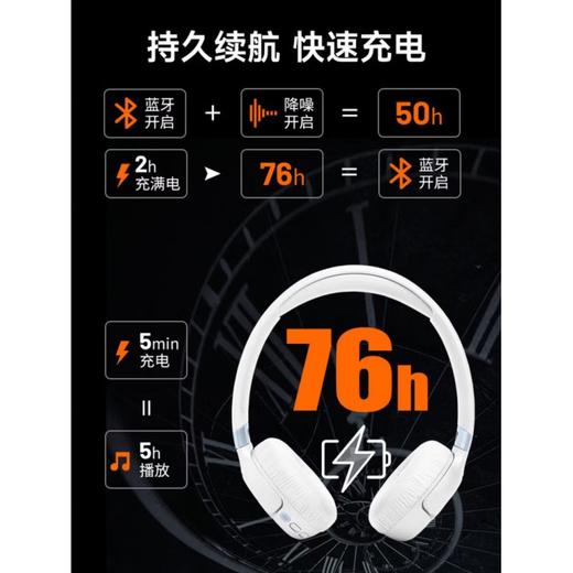 JBL主动降噪头戴式蓝牙耳机TUNE680NC 商品图5