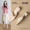 ZHR则则法式优雅浪漫拖鞋女女2026夏季新款简约舒适透气百搭凉鞋 商品缩略图0