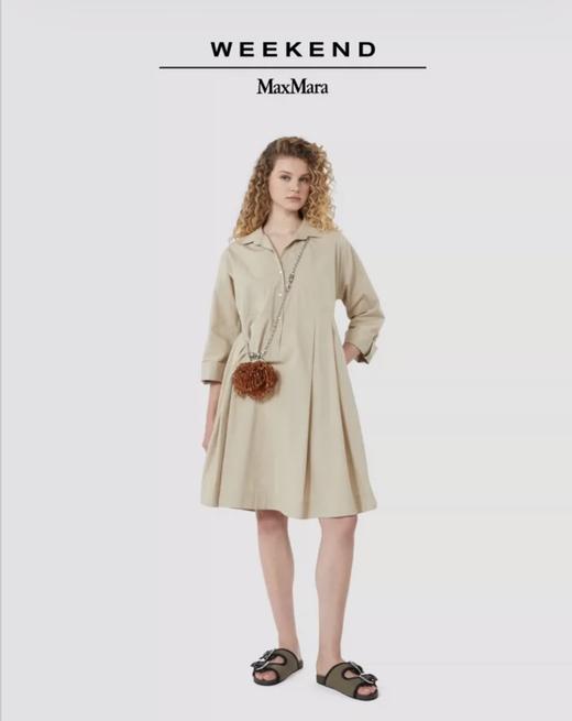 Weekend MaxMara 2026春夏新款女装棉质衬衫领连衣裙5221136206吊牌价4600元 商品图0