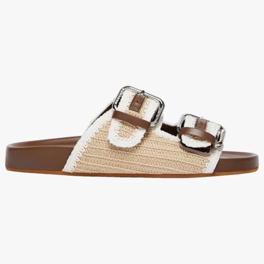 Weekend MaxMara 2026春夏新款女士双扣拼色凉拖鞋吊牌价3300元 商品图2