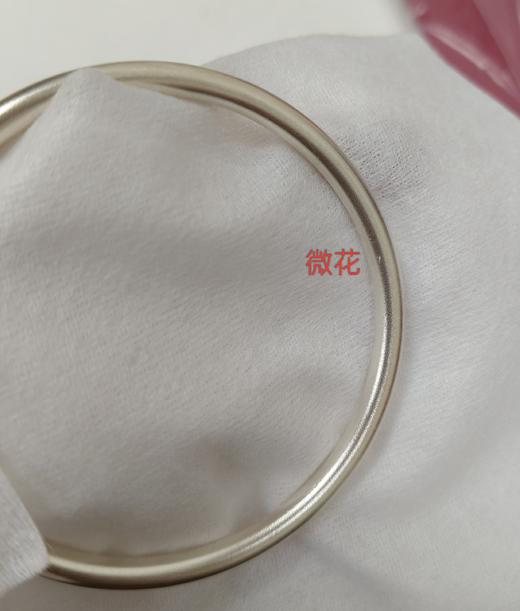 AB39451-A-X046AB0000008 周大福CHOW TAI FOOK 实心简约经典素圈哑光925银手镯【约22克】【内圈约54mm】 商品图10