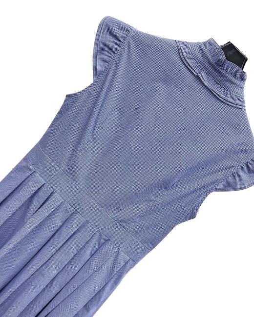 女款荷叶花边格纹背心裙la017 商品图2