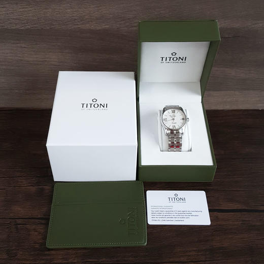 【全新】TITONI 梅花83908 S-619自动机械机芯日期显示40MM（男款）Airmaster空中霸王系列精钢170426NJ128 商品图1