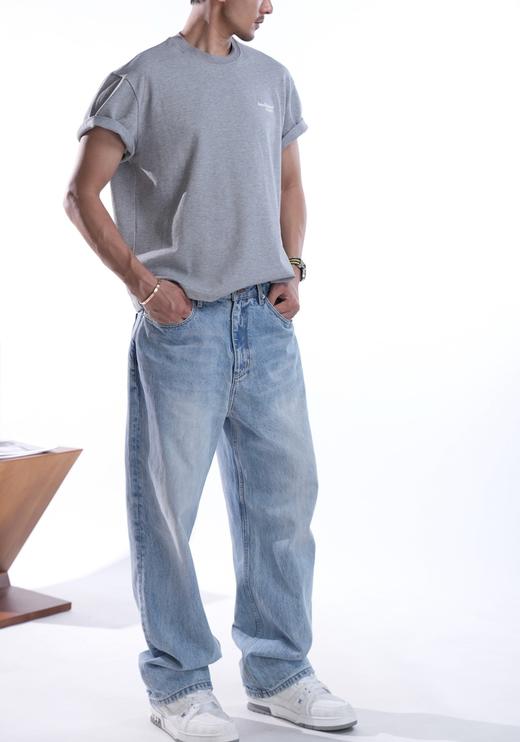 男款棉质印花短袖T恤hu001 商品图3