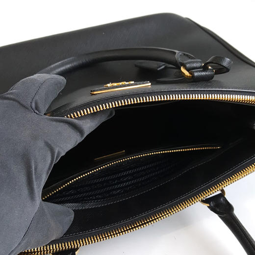 【98新】PRADA普拉达大号黑色杀手包单肩手提包女士130426AK21 商品图8