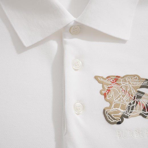 男款棉质珠地刺绣修身短袖polo衫ba007 商品图2