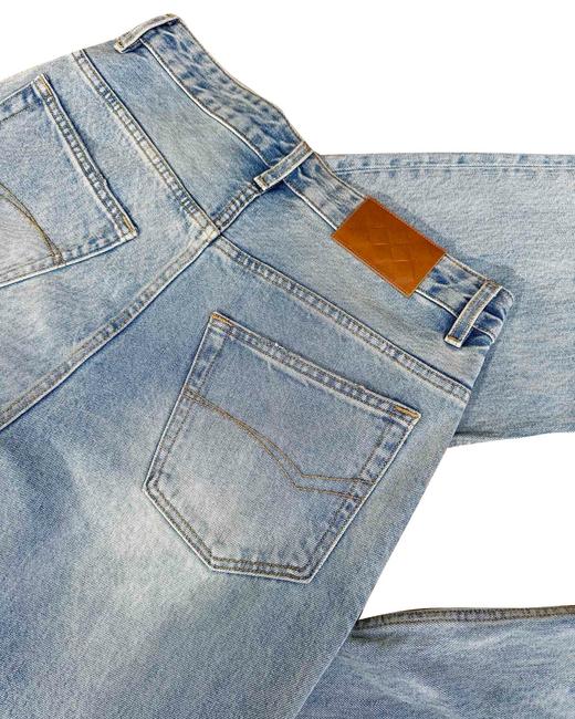 男款破损洗水牛仔裤长裤la005 商品图2