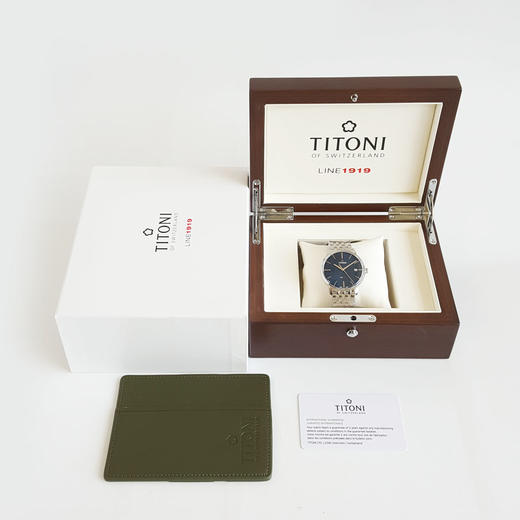 【全新】TITONI 梅花83919 S-612自动机械机芯日期显示40MM（男款）Line 1919系列精钢180426NJ09 商品图1