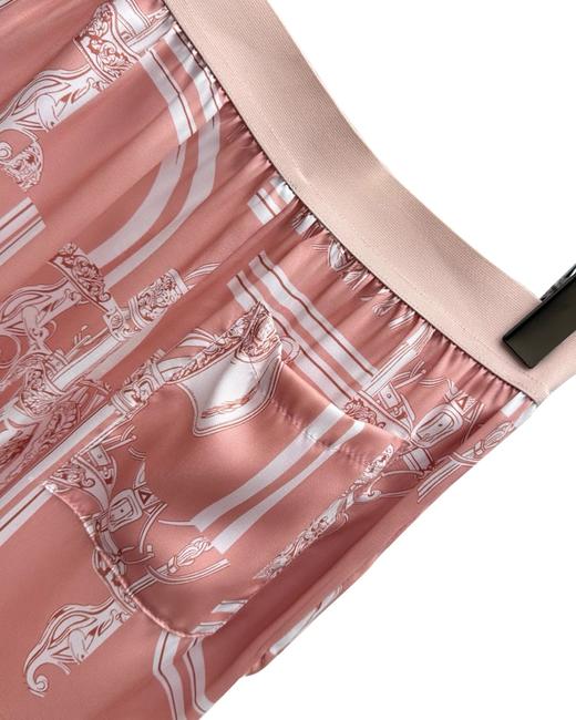 女款丝质印花直筒长裤 可配套装fe 商品图2