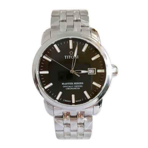 【99新】TITONI 梅花83188 S-660天文台认证自动机械机芯日期显示41MM（男款）Master Series 大师系列精钢170426NJ65 商品图0