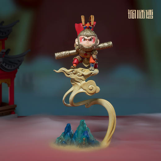 铜师傅《悟空之自在英雄》桌面齐天大圣铜摆件 家居装饰工艺品 商品图0