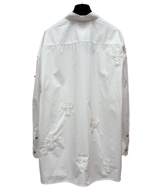 男款十字架宽松长袖衬衫ba009 商品图1