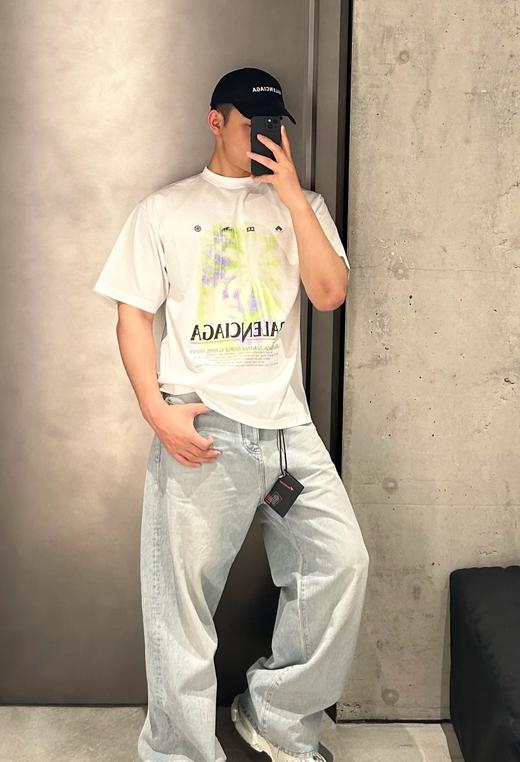 中性款阔版印花短袖T恤ba004 商品图3