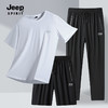 【JEEP SPIRIT真冰丝速干三件套束口/直筒 JP-HC33198款】男女同款 高弹透气 真冰丝速干透气短袖+短裤+长裤休闲运动三件套 商品缩略图8