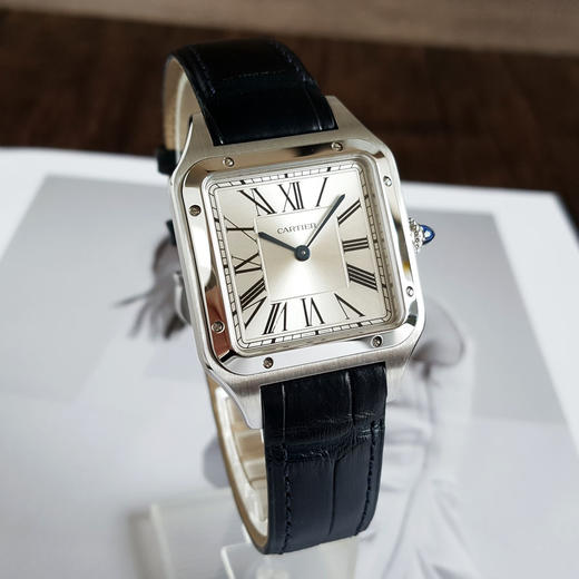 【95新】CARTIER卡地亚WSSA0022石英31*43MM（中性款）山度士系列  精钢160426AK59 商品图2
