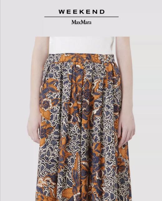 Weekend MaxMara 2026春夏新款女装印花棉质半身裙5101026206吊牌价4100元 商品图2