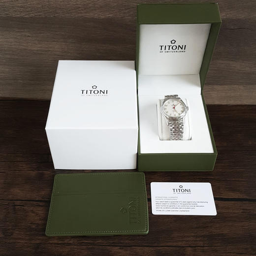 【全新】TITONI 梅花83019 S-639自动机械机芯39MM（男款）Heritage传承系列精钢180426NJ60 商品图1