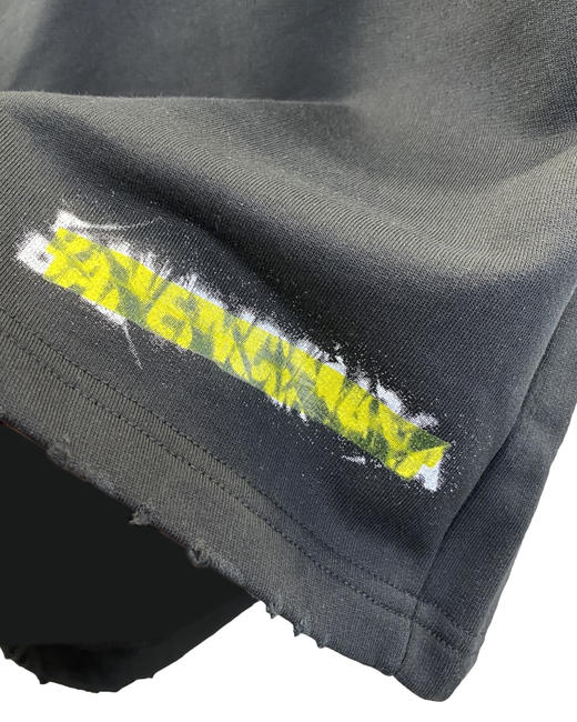 中性款破损印花短裤he004 商品图2