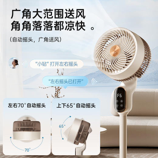 钻石X8循环扇蜜合白机械八字摇头FX-L36 商品图3