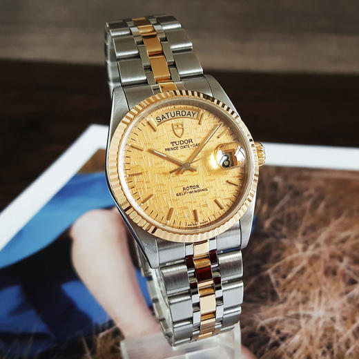 【95新】TUDOR帝舵M76213-0016自动机械日期显示、星期显示36MM（男款）王子与公主系列  精钢（18k黄金表圈）080426TJ14 商品图2