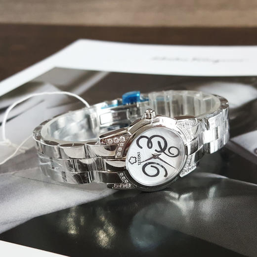 【全新】TITONI 梅花TQ 42922 S-DH-359石英机芯25.5MM（女款）Mademoiselle优雅伊人系列精钢；镶嵌水钻170426NJ97 商品图5