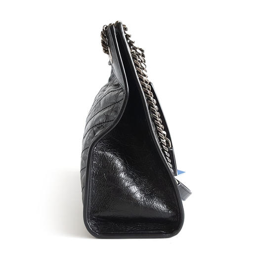 【95新】YSL圣罗兰577999黑银niki Shopping tote托特购物袋单肩包女士210426NJS04 商品图3