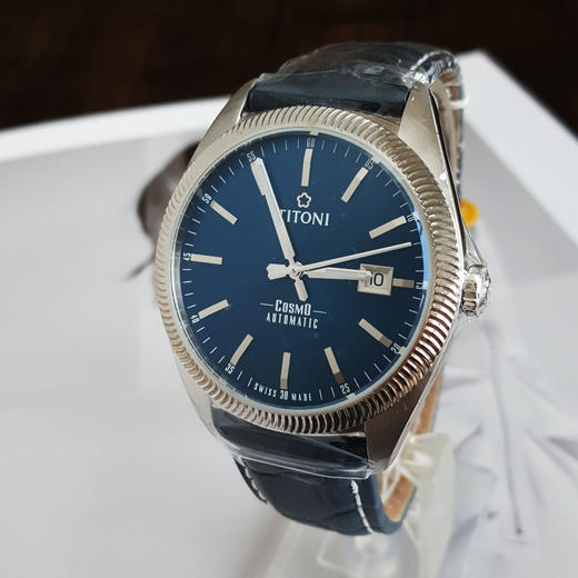 【全新】TITONI 梅花878 S-ST-612自动机械机芯日期显示41MM（男款）Cosmo 宇宙系列精钢170426NJ92 商品图2