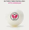 Butterfly蝴蝶乒乓球2026伦敦世乒赛专用R40+有缝三星双标乒乓球96060 商品缩略图2