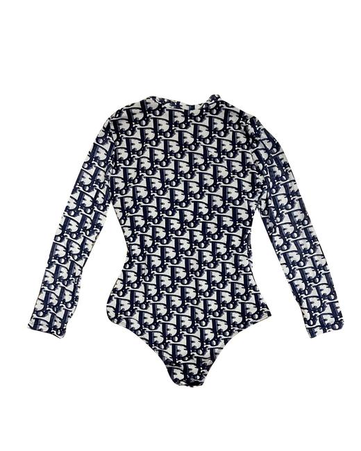 女款提花连体长䄂泳衣la010 商品图1