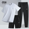 【JEEP SPIRIT真冰丝速干三件套束口/直筒 JP-HC33198款】男女同款 高弹透气 真冰丝速干透气短袖+短裤+长裤休闲运动三件套 商品缩略图9
