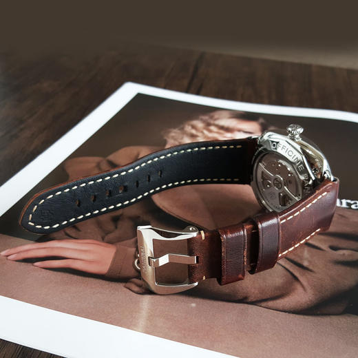 【95新】PANERAI沛纳海PAM00323自动机械日期显示、双时区显示、动力储备显示47MM（男款）镭得米尔系列 精钢160426NJS61 商品图4