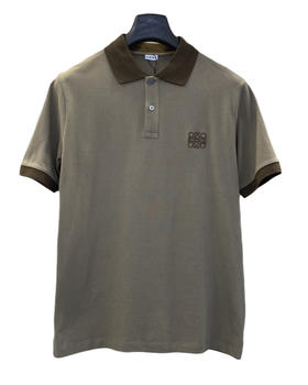 中性款拼色刺绣短袖Polo衫zo014