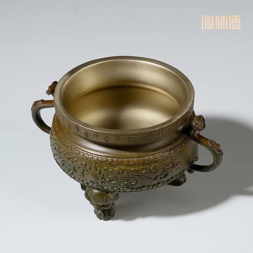 铜师傅 铜摆件《聚宝盆》家居饰品礼品 桌面客厅办公室 摆件 商品图2