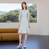 IWY/冰川蓝夏季薄款短袖西装连衣裙女正式场合长款鱼尾裙新款套裙6Q26 商品缩略图1