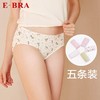【内衣店庆提前购】【199元5条】3楼安莉芳旗下E-BRA女士棉质内裤KP1068F（5条装）吊牌价439元现价199元 商品缩略图0