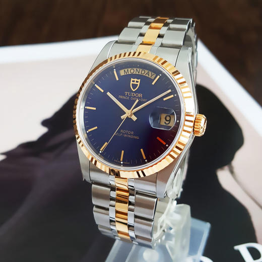 【95新】TUDOR帝舵M76213-0034自动机械日期显示、星期显示36MM（男款）王子与公主系列 精钢（18k黄金表圈）220426NJS14 商品图2