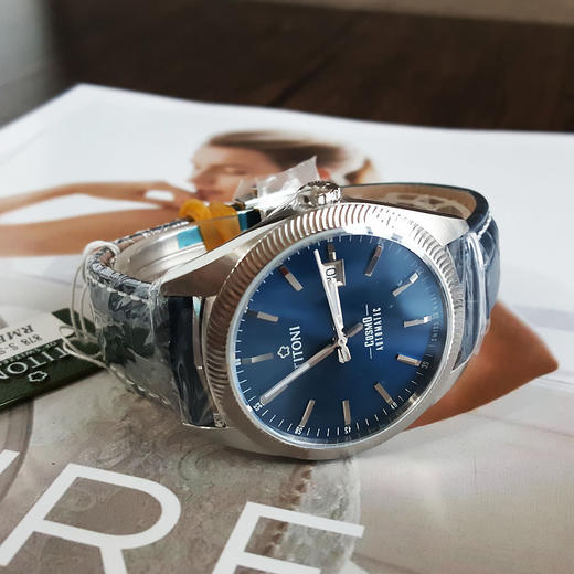 【全新】TITONI 梅花878 S-ST-612自动机械机芯日期显示41MM（男款）Cosmo 宇宙系列精钢170426NJ92 商品图5