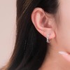 卡蒂罗KADER 同心结耳饰 925银莫比乌斯麻花镂空微镶闪钻小众原创设计 学生党女生高颜值时尚简约百搭饰品 商品缩略图2