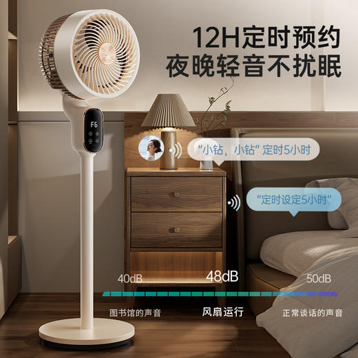 钻石X8循环扇蜜合白机械八字摇头FX-L36 商品图4