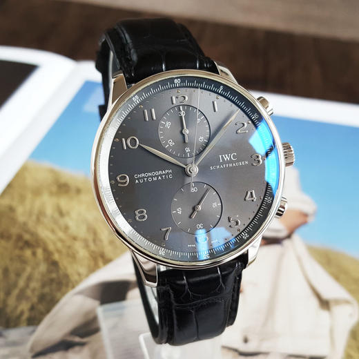 【95新】IWC万国IW371431自动机械计时41MM（男款）葡萄牙系列 18k白金200426NJS24 商品图2